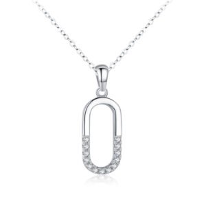 s925 sterling silver necklace women's Japanese style simple high-grade geometric series pendant necklace temperament Internet celebrity clavicle chain