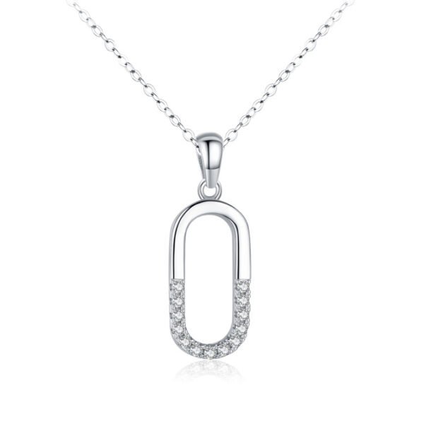 s925 sterling silver necklace women's Japanese style simple high-grade geometric series pendant necklace temperament Internet celebrity clavicle chain