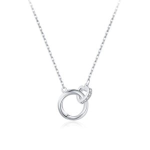 s925 sterling silver love lock micro-inlaid necklace female cross-border hot selling light luxury niche cross necklace jewelry batch