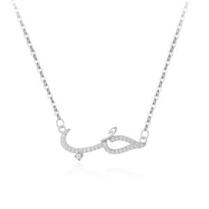 s925 Sterling Silver Necklace Women's Korean Style Simple Line Crocodile Full Diamond Pendant Clavicle Chain Niche Design Animal Necklace Chain