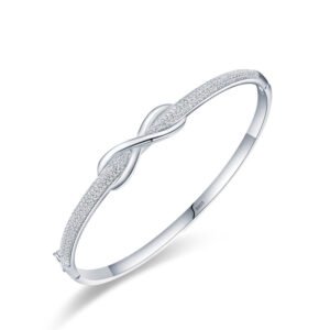 s925 silver unlimited love bracelet female Korean style fresh bow diamond bracelet light luxury high-grade hand jewelry