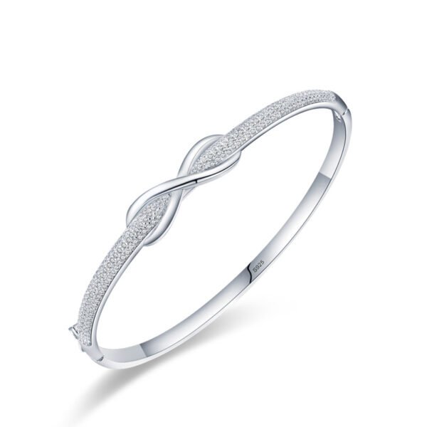 s925 silver unlimited love bracelet female Korean style fresh bow diamond bracelet light luxury high-grade hand jewelry