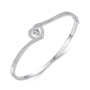 S925 Sterling Silver Love Diamond Bracelet Women's European and American Light Luxury High-end Bracelet Cross-border Fashion Classic All-match Bracelet