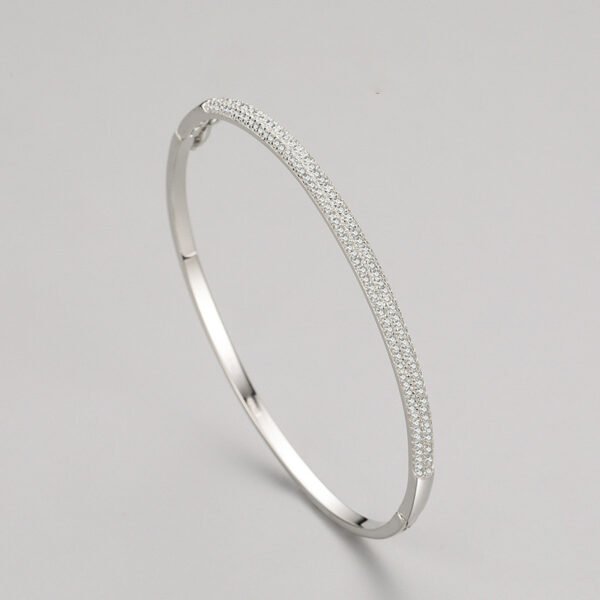 S925 sterling silver star bracelet women's European and American cross-border fashion simple bracelet temperament all-match oval hand jewelry - Image 3