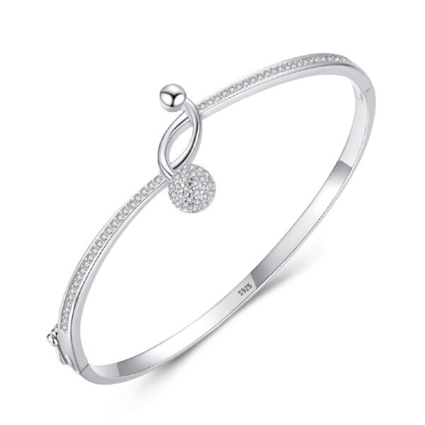 S925 Sterling Silver Cross Bracelet Women's European and American Diamond-encrusted Fashion Ins Bracelet Sweet High-grade Electroplated Platinum Handpiece