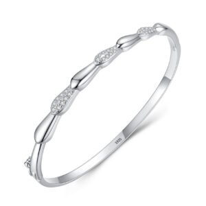 S925 Sterling Silver Bracelet Women's Fashion Personality Diamond-encrusted European and American Style Bracelet Temperament All-match Cross-border High-end Hand Jewelry