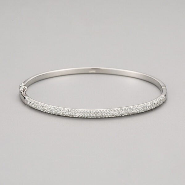 S925 sterling silver star bracelet women's European and American cross-border fashion simple bracelet temperament all-match oval hand jewelry - Image 4