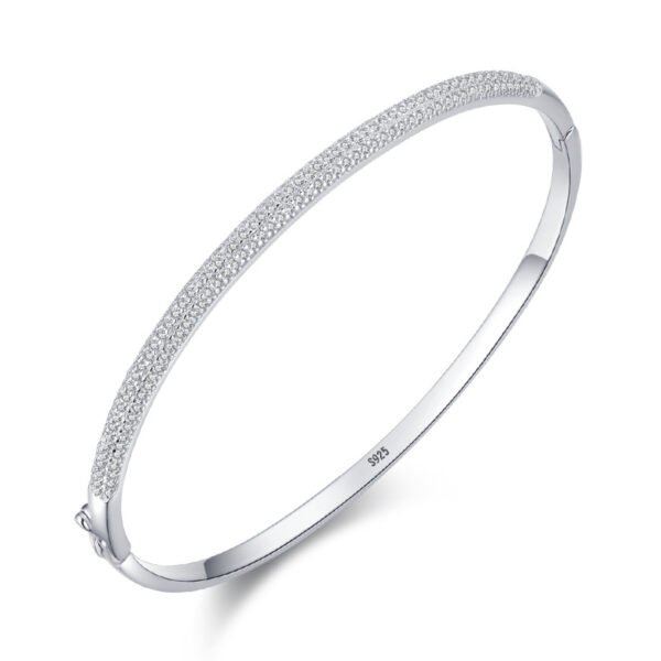 S925 sterling silver star bracelet women's European and American cross-border fashion simple bracelet temperament all-match oval hand jewelry