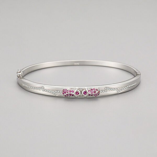 S925 Sterling Silver Rose Bracelet Women's European and American Cross-border Light Luxury Flower Bracelet Elegant Style All-match Valentine's Day Gift - Image 4