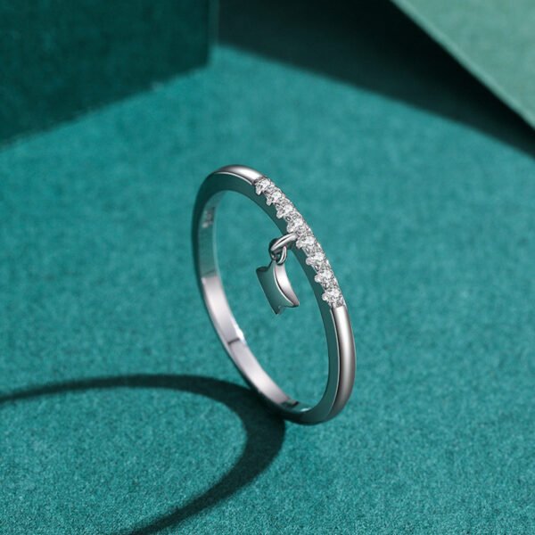 s925 Silver Star ring female ins niche design light luxury stars stackable with closed ring cross-border silver jewelry - Image 2