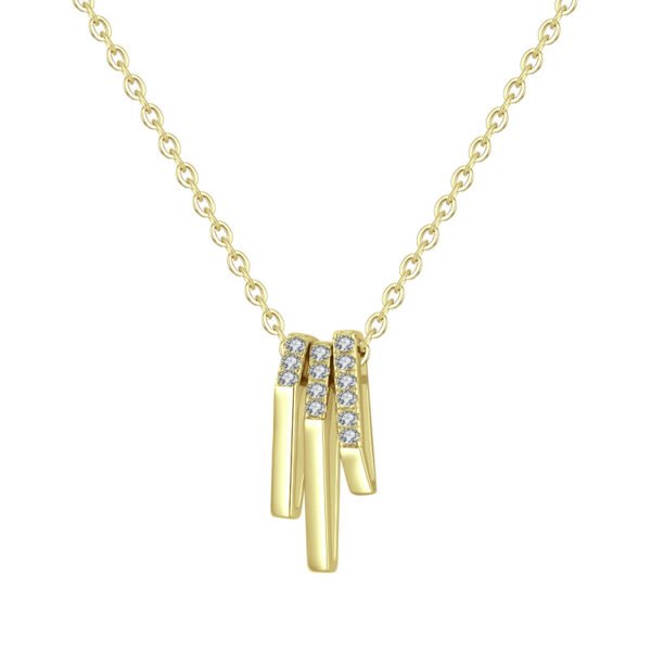 s925 Sterling Silver Necklace Women's European and American ins Fashion Internet Celebrity Geometric Pendant Clavicle Chain Summer New Cross-border Necklace - Image 6